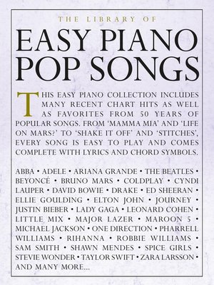 cover image of The Library of Easy Piano Pop Songs